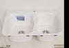 31''W White Double Sink