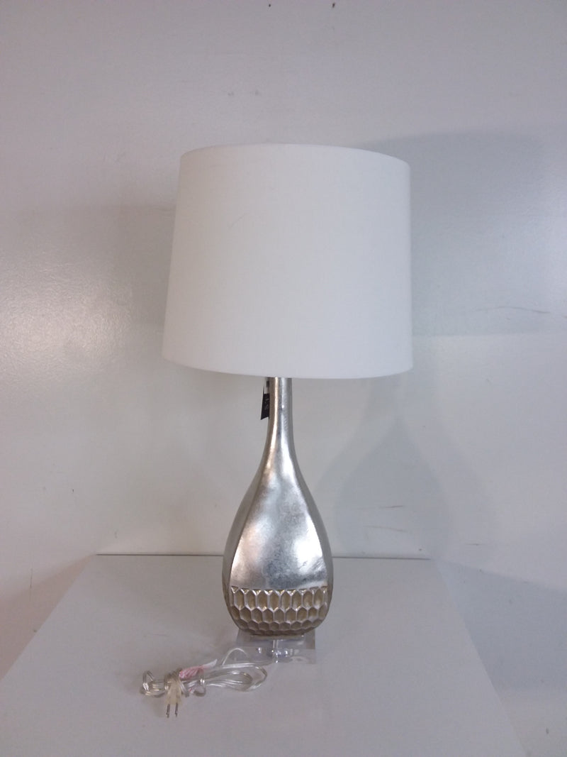 Stylecraft White Shade With 6 Sided Design Lamp