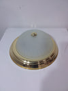 13" Round Glass Flush Ceiling Light
