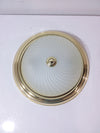 13" Round Glass Flush Ceiling Light