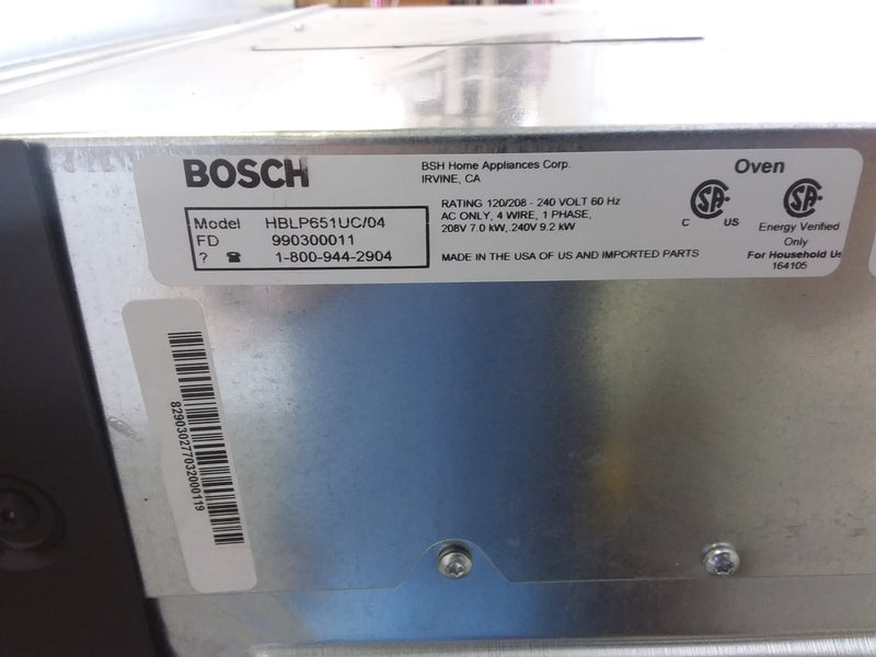 Bosch Double Wall Oven