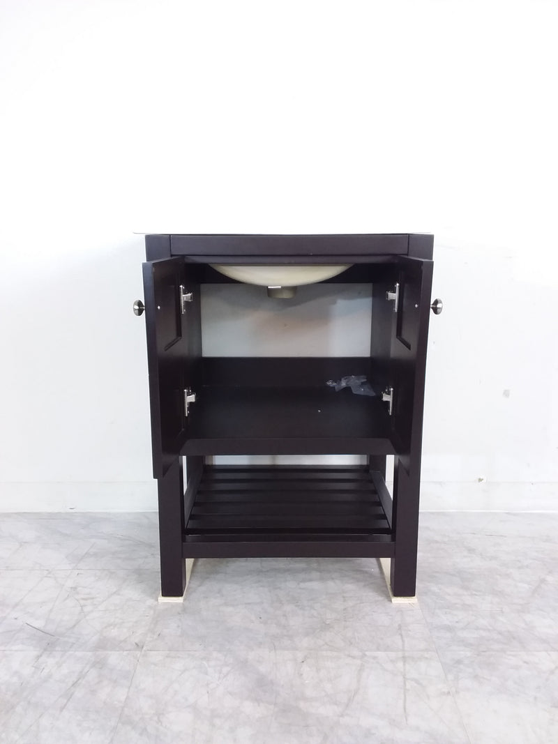 Espresso Two Door Bathroom Vanity