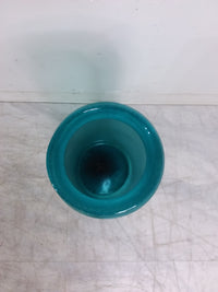 Aqua Blown Glass  Vase