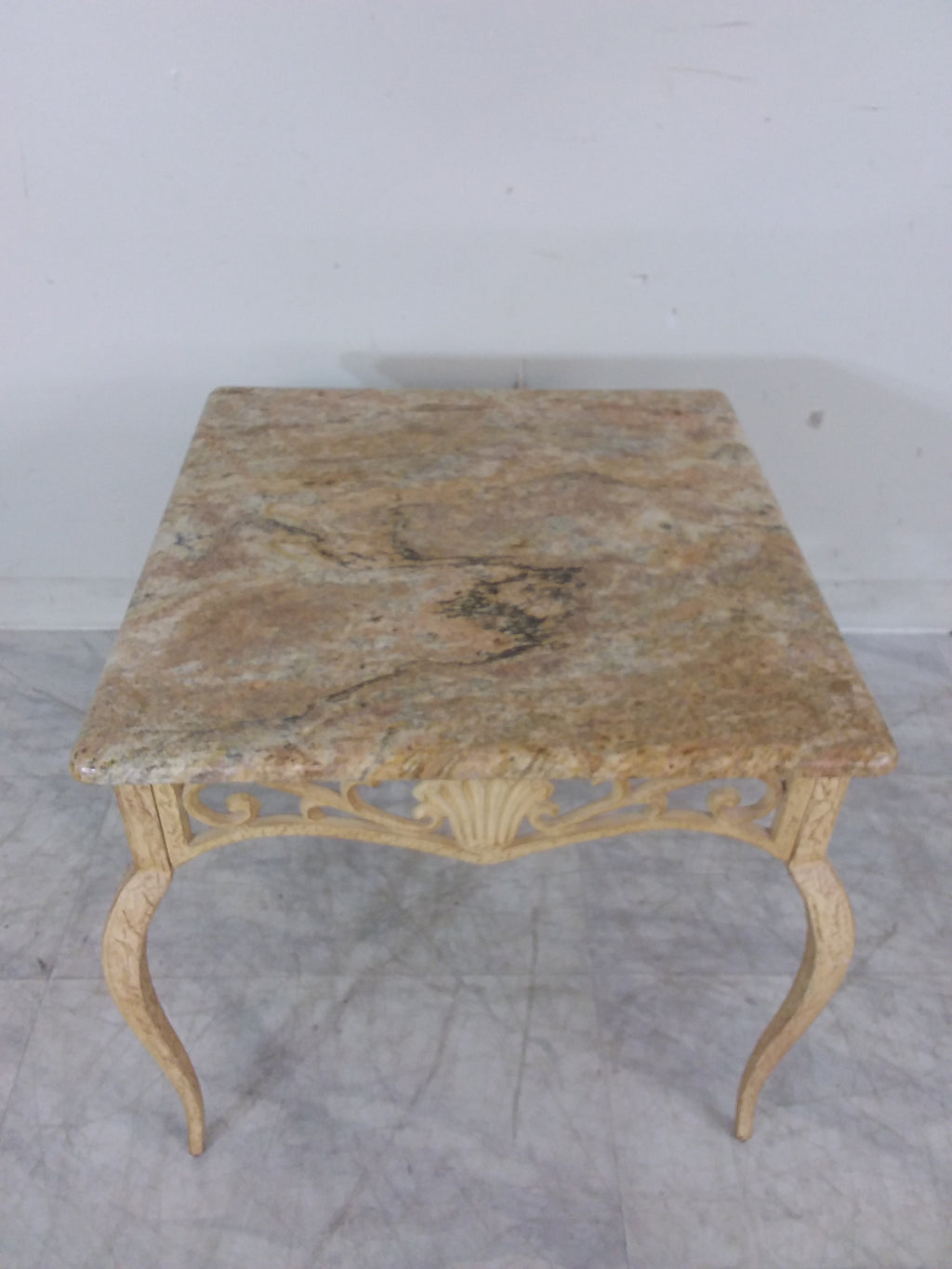 Sandy Square Marble Side Table