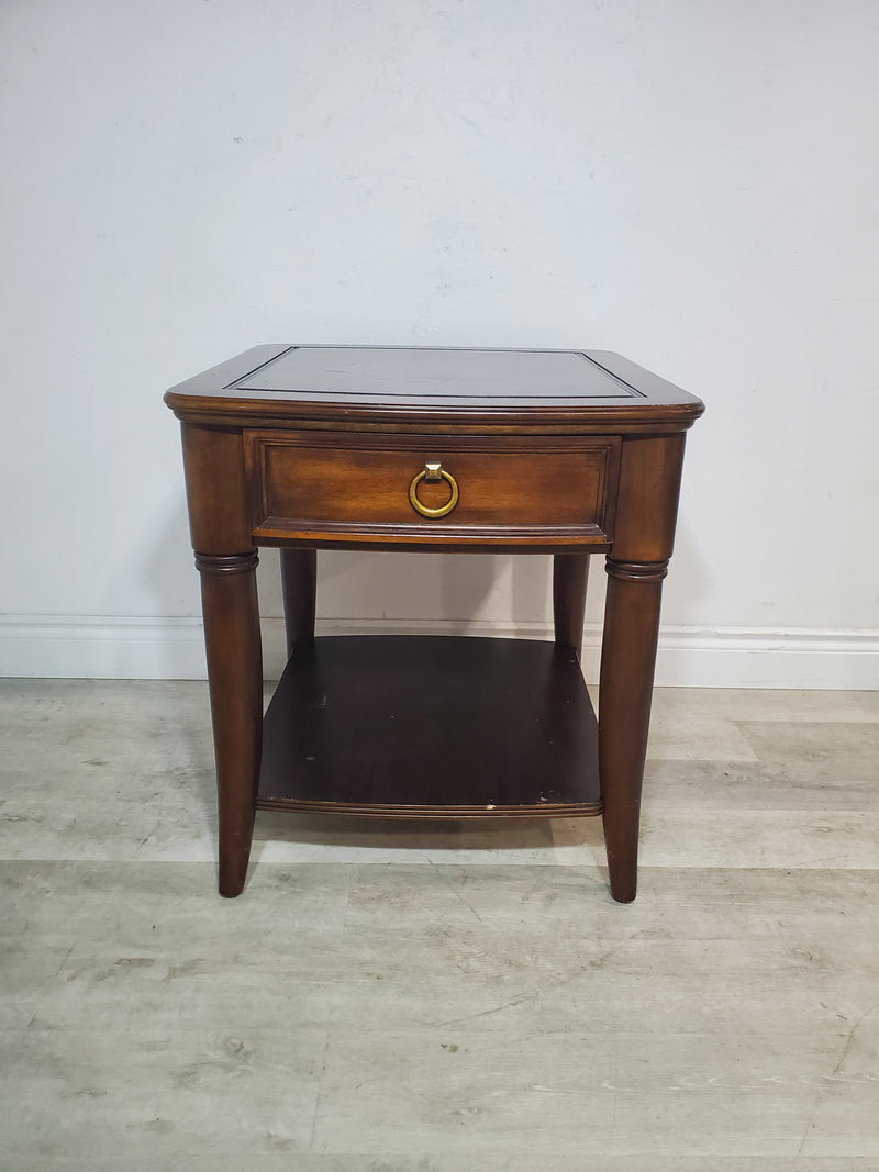 Large Wooden End Table
