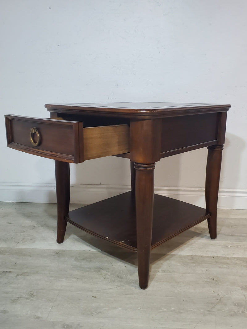 Large Wooden End Table