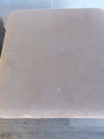 Faux Suede Top  Bar Stool In Taupe