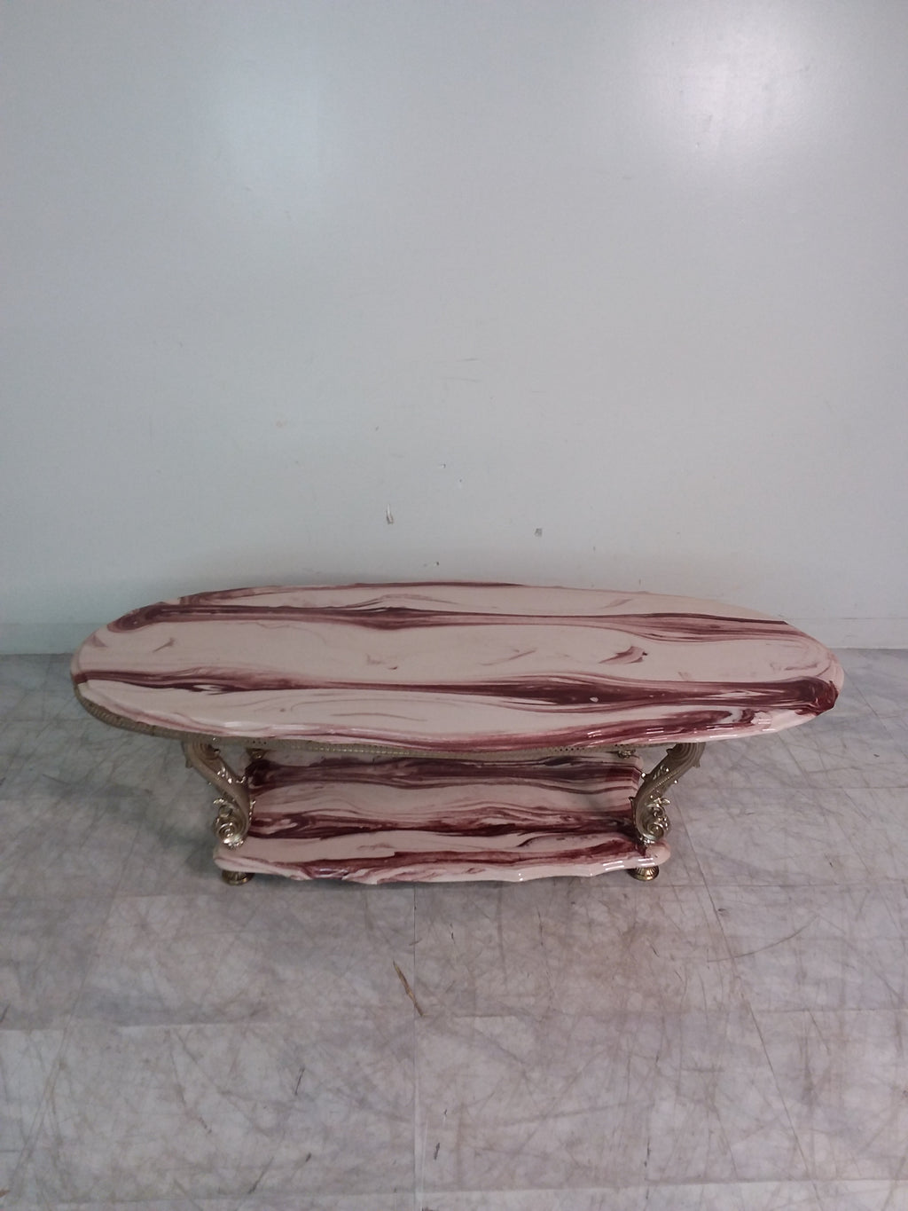 Faux Marble Stone Coffee Table
