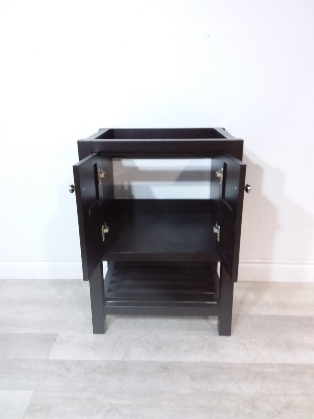 23 1/4" Wide Brown Vanity-No Top