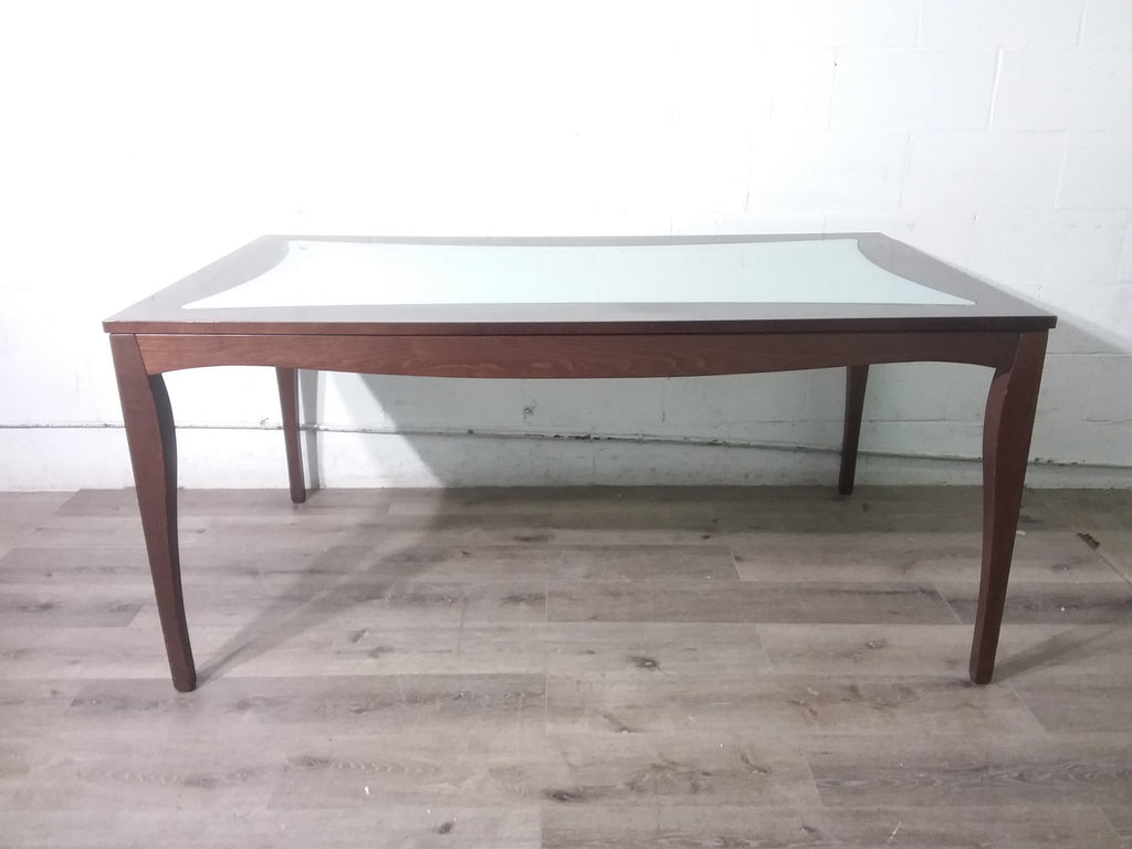 Dining Table with Frosted Glass Insert