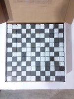 Grey & Frosted Glass Mosaic Tile-10.5 Sq. Ft.