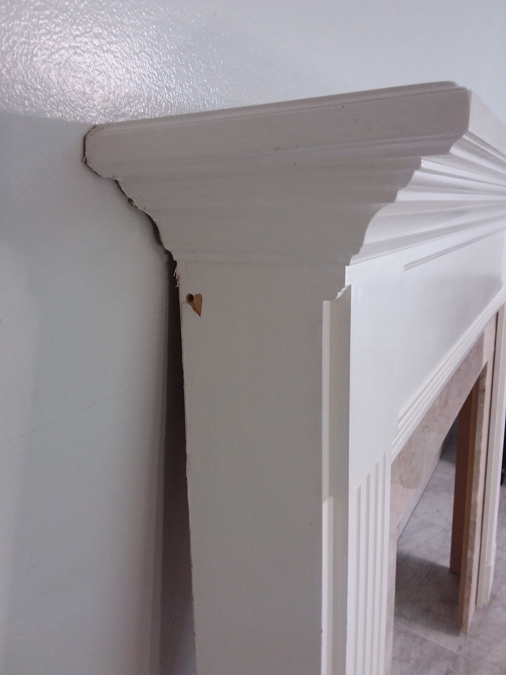 Granite & Wood Mantel