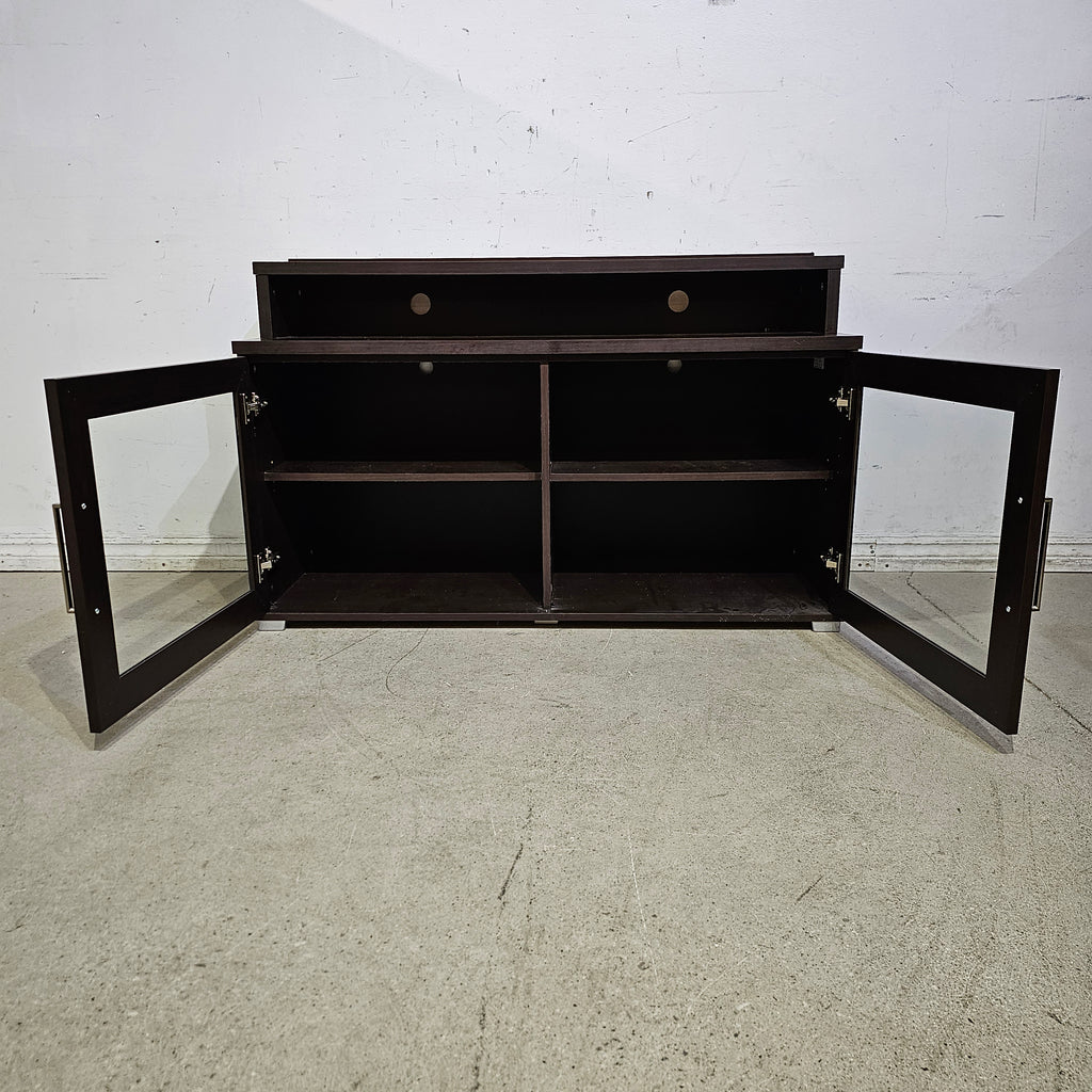Dark Mocha Brown Media Cabinet