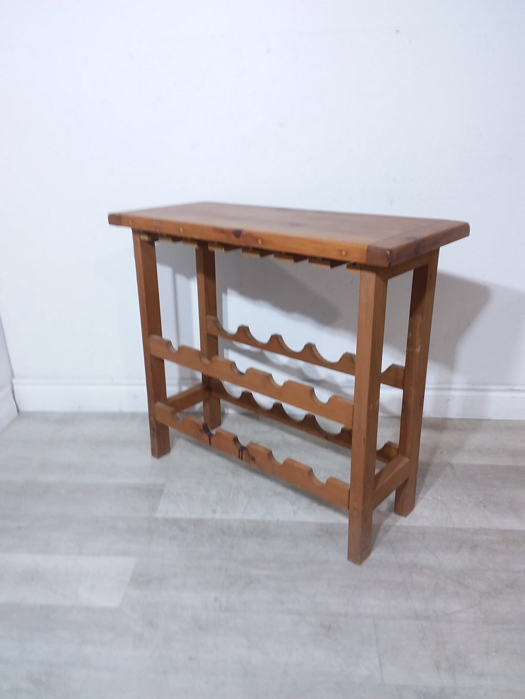 Wood Wine Rack Table