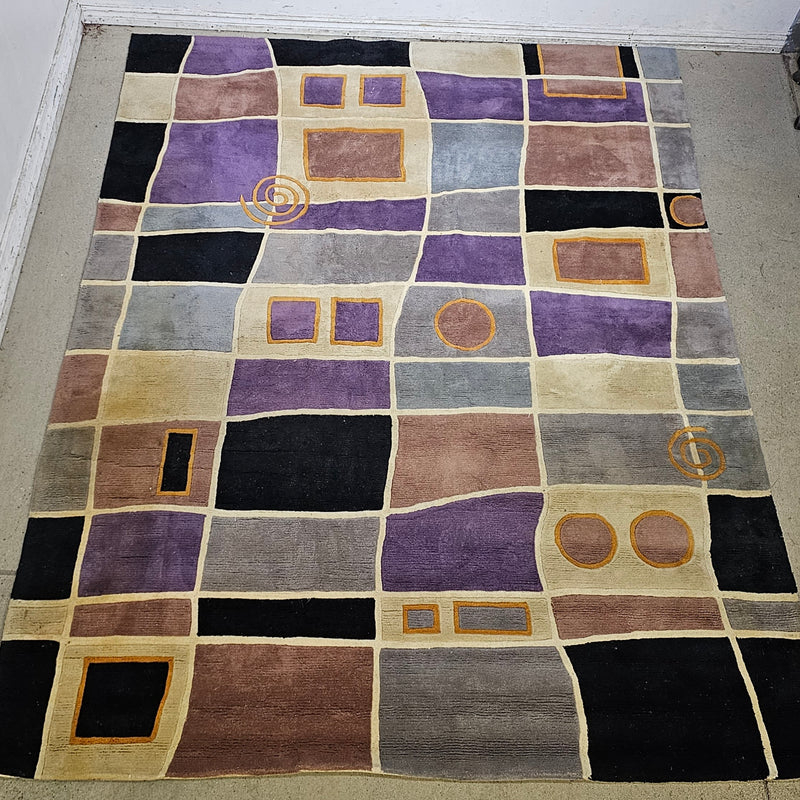 9.5' x 7.5' Abstract Pattern Area Rug