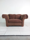 Green and Purple Swirl Pattern Armchair
