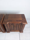 Pair of Burled Wood Nightstands