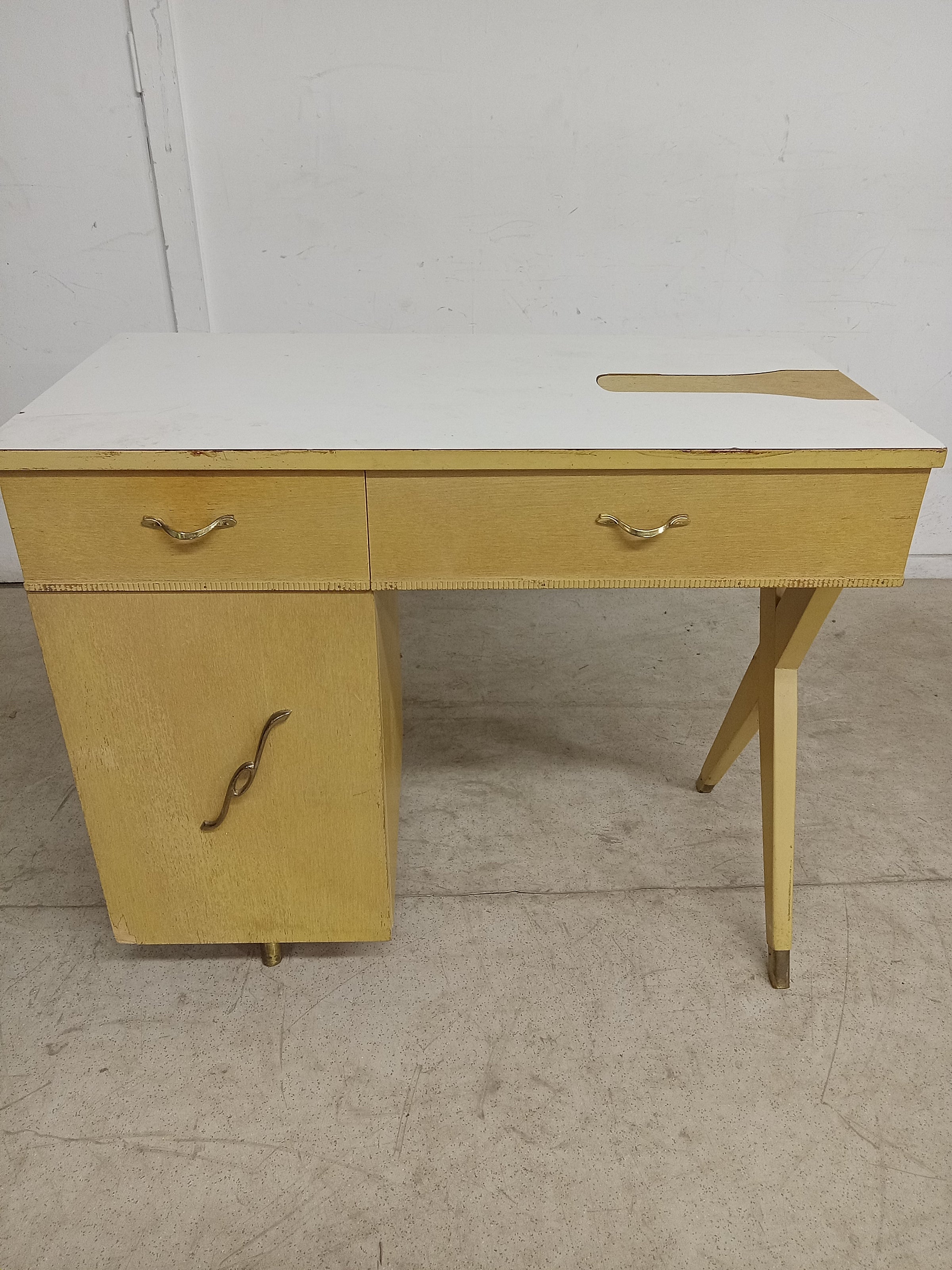 Midcentury Wooden Sewing Desk Habitat ReStore GTA