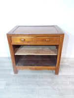 Two Drawer Open Cabinet