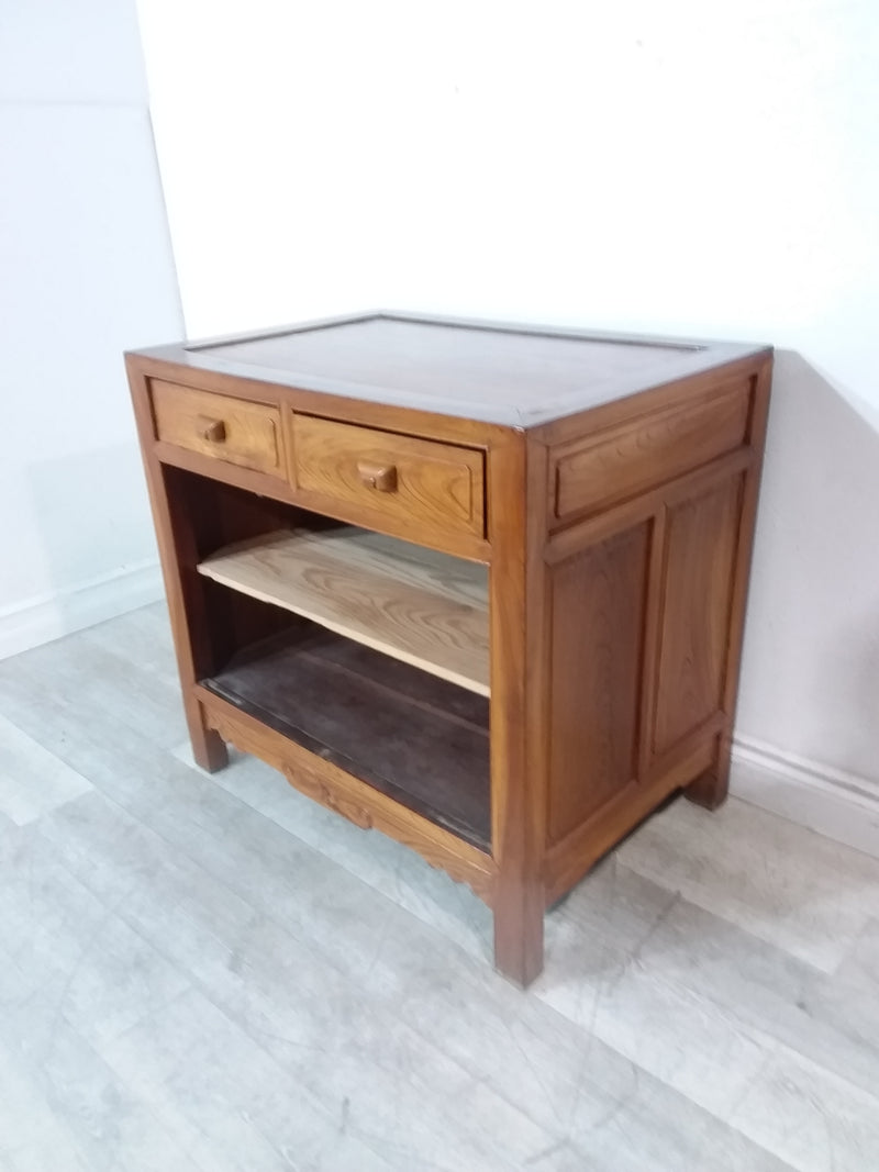 Two Drawer Open Cabinet