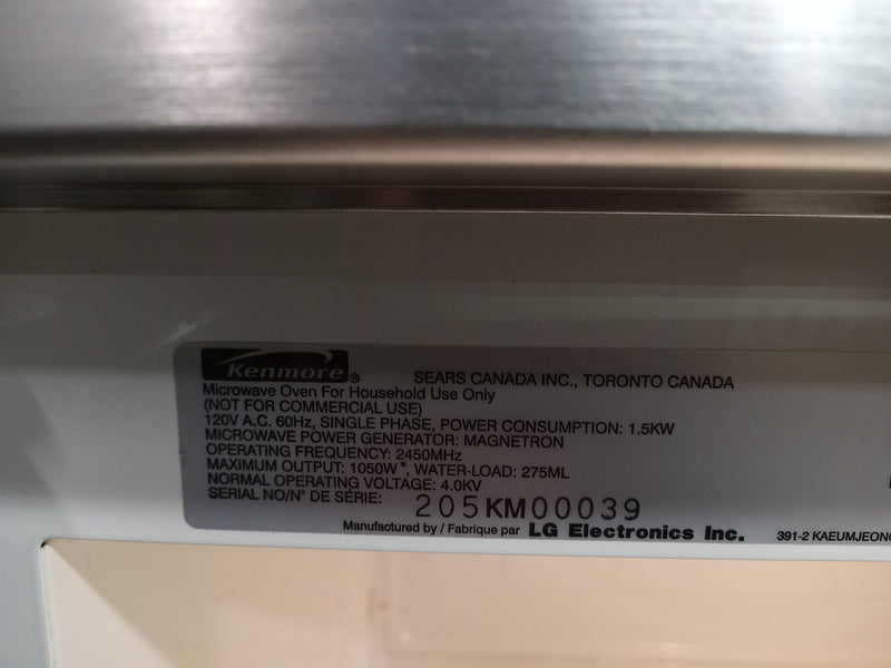 Kenmore Circular Wave Microwave Oven