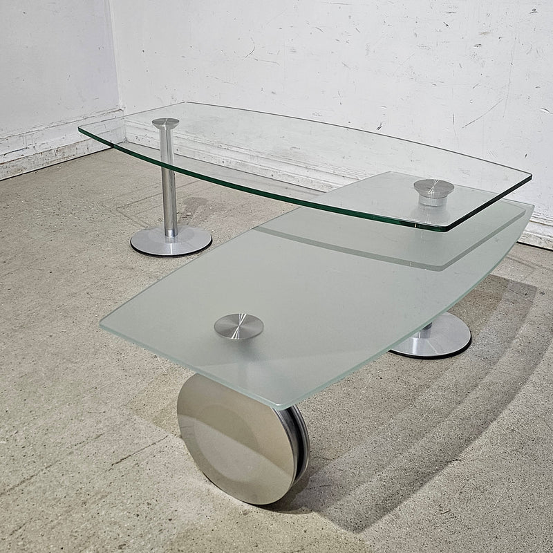 Contemporary Glass Accent Table