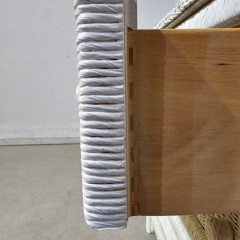 Vintage Style Wicker Horizontal Dresser