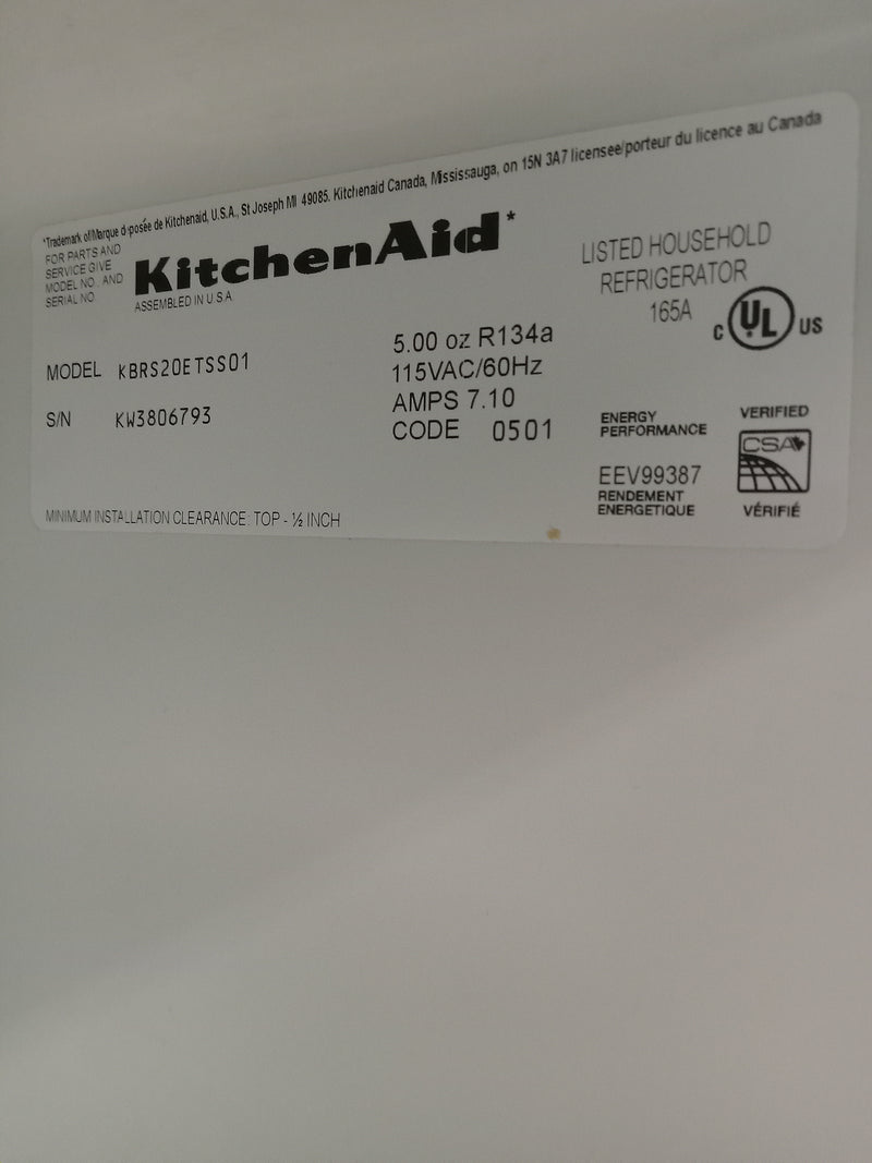 KitchenAid Stainless Steel Refrigerator