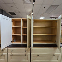 Inset Cream Colored Kitchen