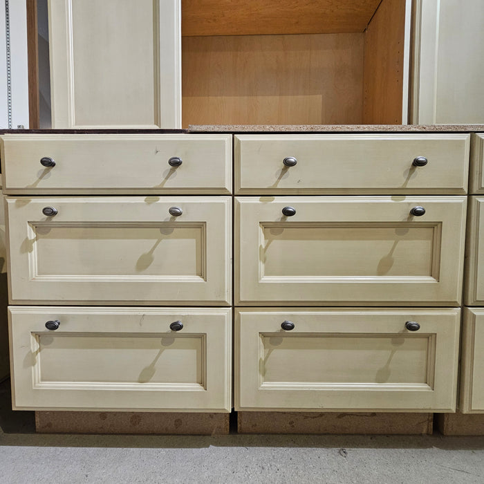 Inset Cream Colored Kitchen