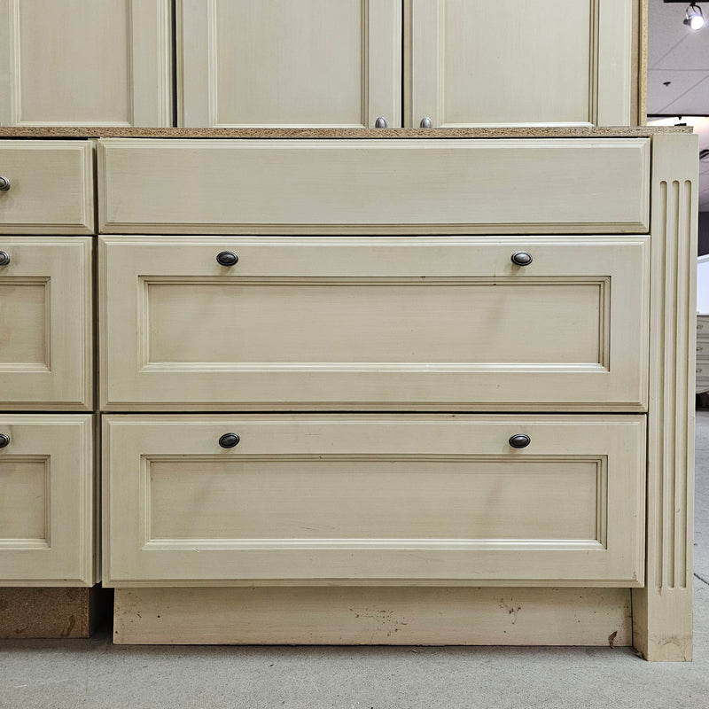 Inset Cream Colored Kitchen