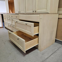 Inset Cream Colored Kitchen