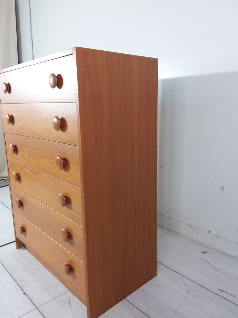 Danish Teak Veneer Tallboy