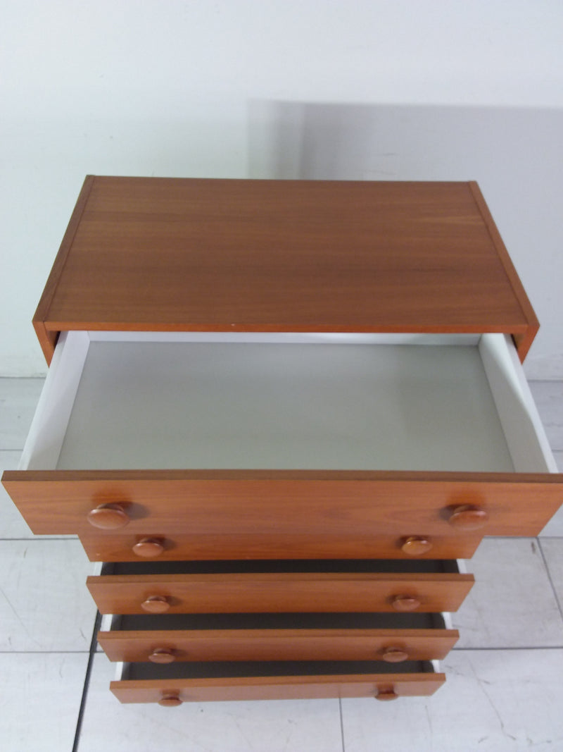 Danish Teak Veneer Tallboy