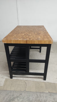 49.5" Vadholma Kitchen Island With Rack