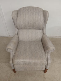 27"W Grey Reclining Armchair
