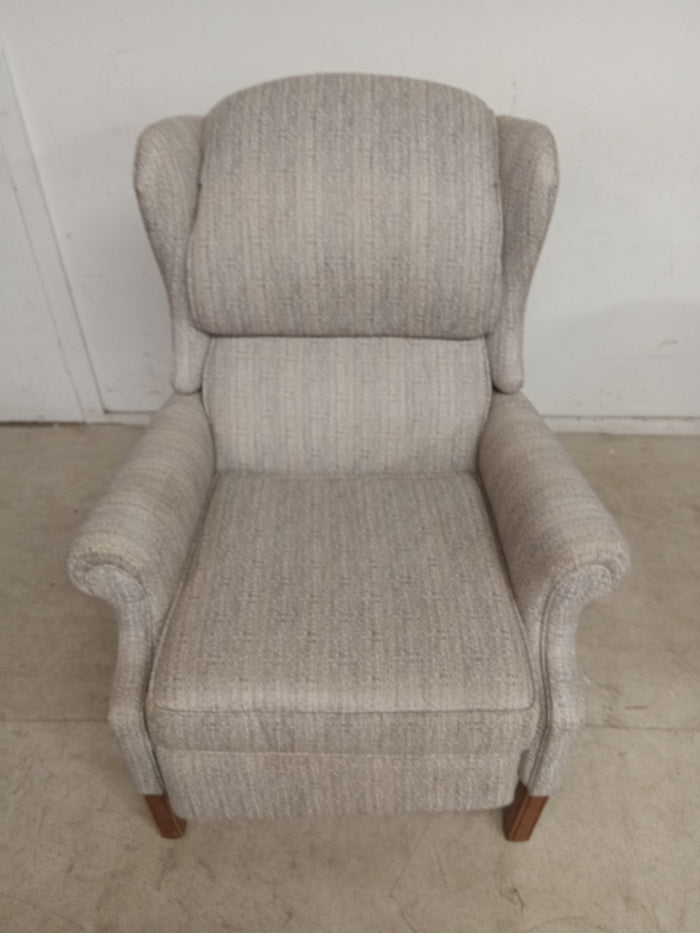 27"W Grey Reclining Armchair