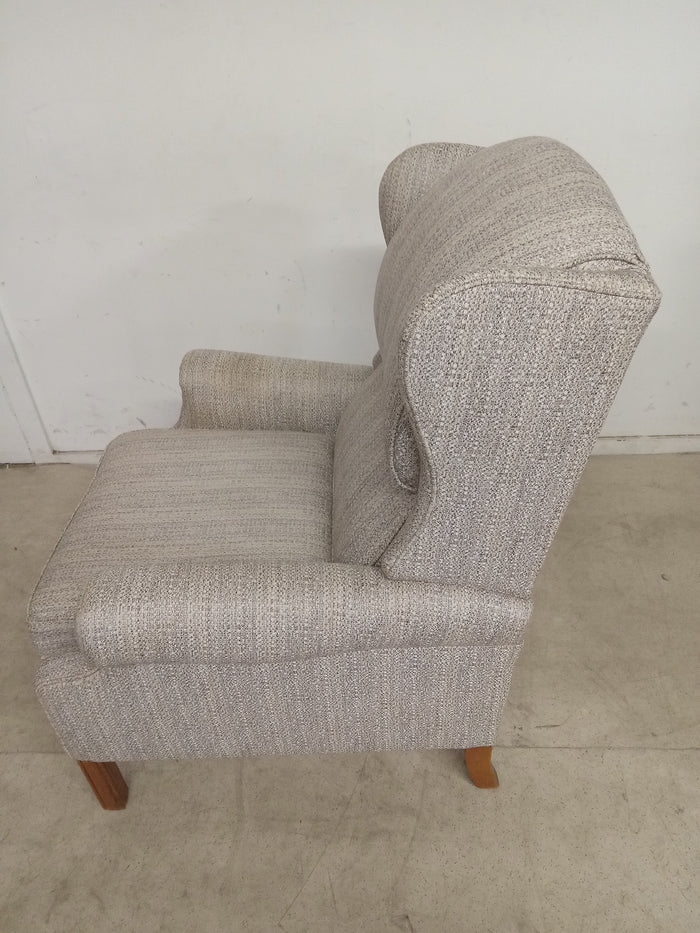 27"W Grey Reclining Armchair