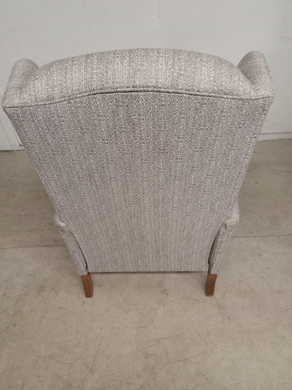 27"W Grey Reclining Armchair