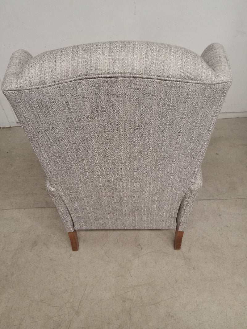 27"W Grey Reclining Armchair
