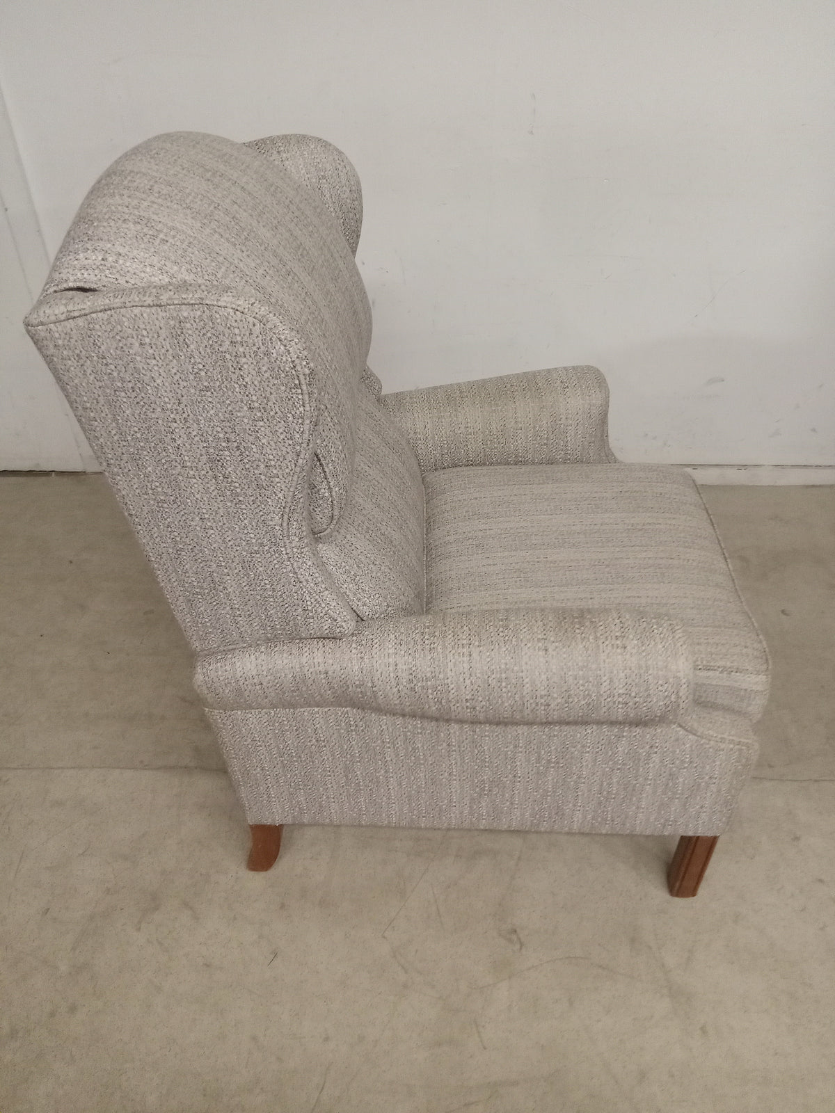 27"W Grey Reclining Armchair