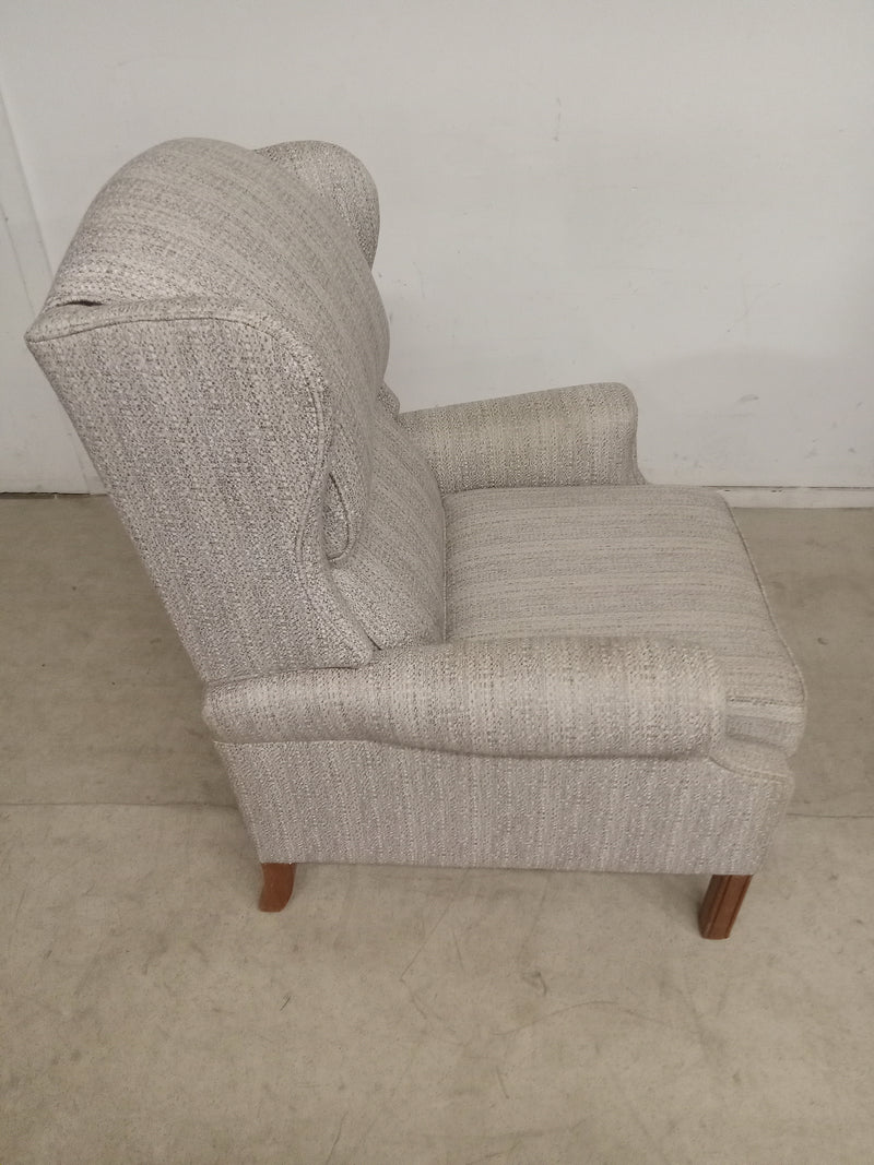 27"W Grey Reclining Armchair