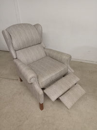 27"W Grey Reclining Armchair