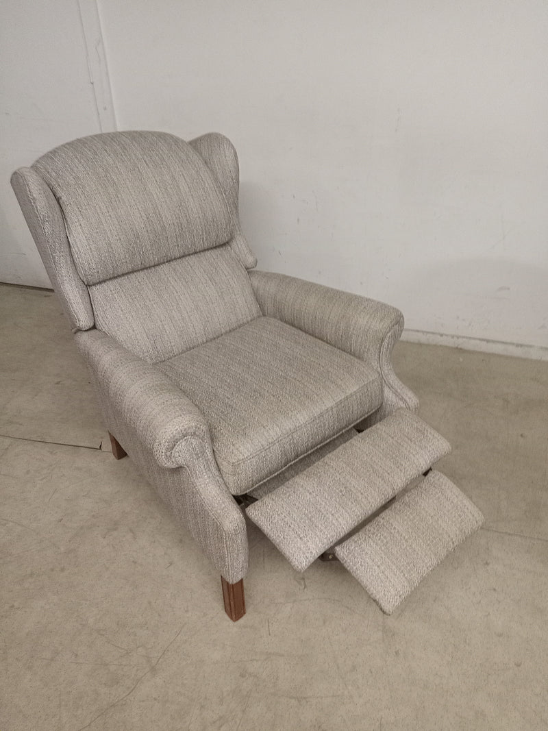27"W Grey Reclining Armchair