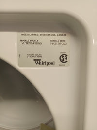 24"W White Whirlpool Washer/Dryer Combo