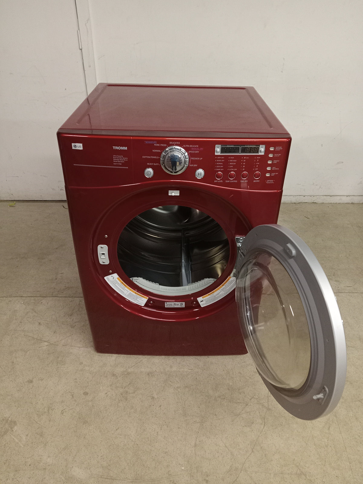 27"W Red LG Laundry Dryer