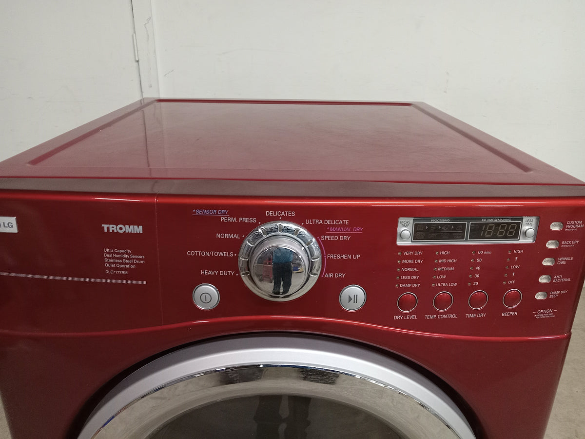 27"W Red LG Laundry Dryer