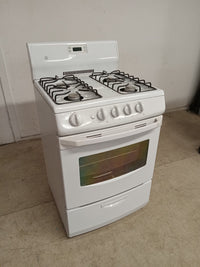 24"W General Electric White Gas Stove