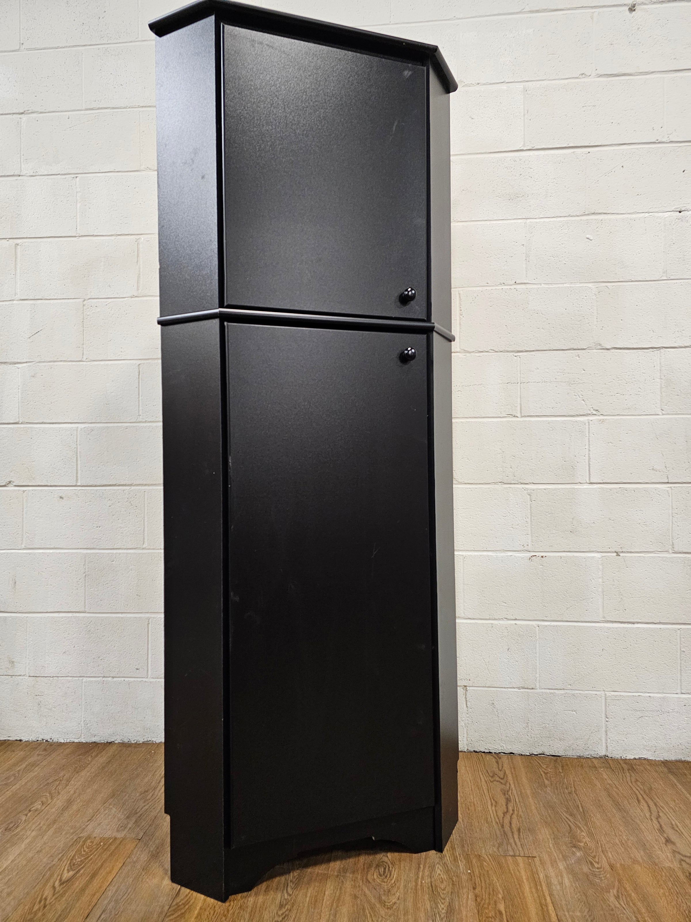 Elite Tall 2Door Corner Storage in Black Habitat ReStore GTA