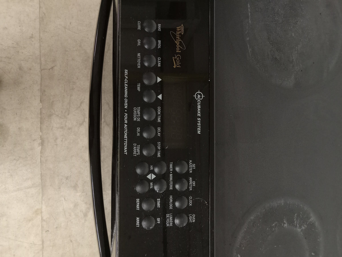 30"W Black Whirlpool Gold Electric Stove